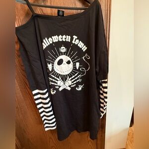Disney Oversized Black Cotton Shirt